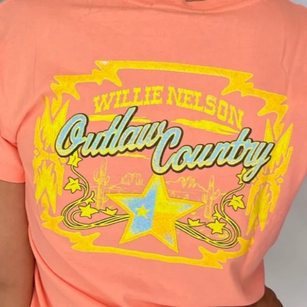 Daydreamer Willie Nelson Outlaw Country Tour Tee - Picture 2 of 8